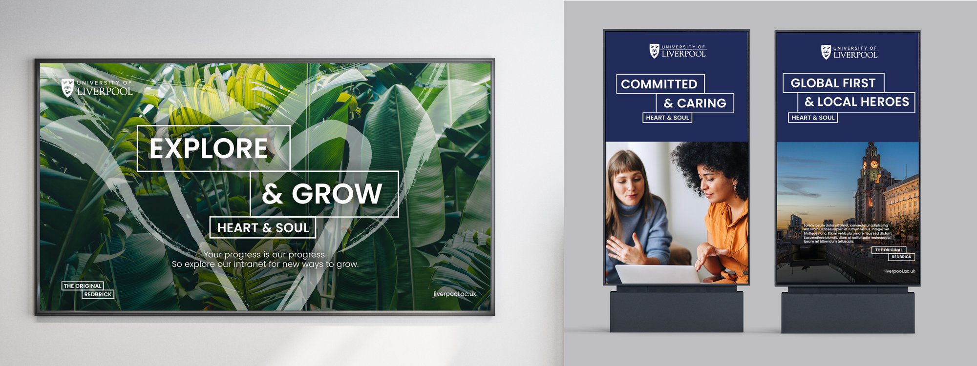 uol billboard and 2 digital 6 sheets with adverts